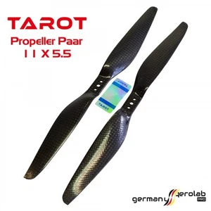 1 Paar CFK TAROT 11x5.5 Carbon Propeller Luftschraube (1x CW / 1x CCW) f.Copter - Bild 1 von 1