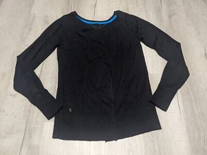 LULULEMON Sunset Savasana Pullover Black Cashmere Blend Sweater Size 4 or 6 - Picture 1 of 7