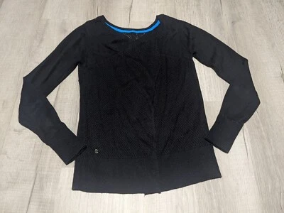 LULULEMON Sunset Savasana Pullover Black Cashmere Blend Sweater Size 4 or 6 - Image 1 of 4