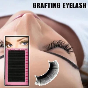 Natural Faux Silk Tray Eyelash Extension 3D Individual Eyelashe√ Mink False K8 - Picture 1 of 26