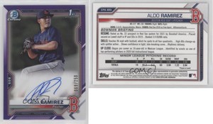 2021 Bowman Chrome Prospect Purple Refractor /250 Aldo Ramirez #CPA-ARA Auto