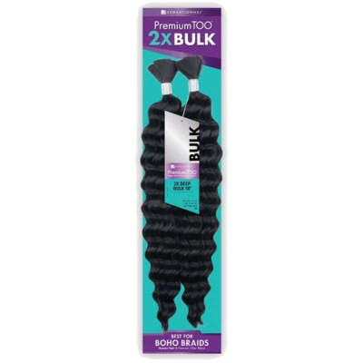 Sensationnel Premium Too Human Hair Blend 2X Bulk Braids - 2X DEEP BULK 18" - Image 1 of 2