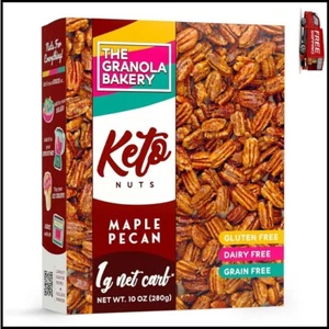 TGB Maple Pecans | 1G Net Carb Keto Snack | Gluten Free Low Carb Candy Nuts - Picture 1 of 6