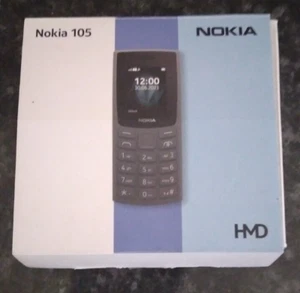 Nokia 105 - Black (Unlocked) Mobile Phone (Dual SIM) - Afbeelding 1 van 4