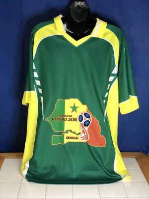 FIFA 2018 World Cup Russia Mens Large TEAM SENEGAL  Futbol Jersey Soccer - Image 1 of 4