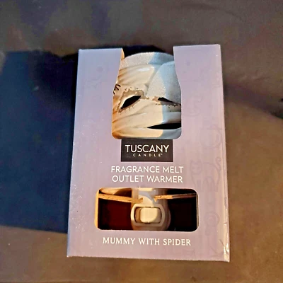 Tuscany Halloween Lighted Flameless LE Mummy With Spider Fragrance Melt Warmer - Image 1 of 4