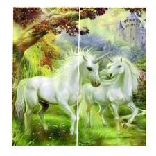3D Effect Curtains Animal Printed Window Drapes for Kids Room Living Room