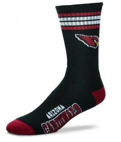 NFL Arizona Cardinals 4 Stripe Deuce Men's Socks size: LG Cover
