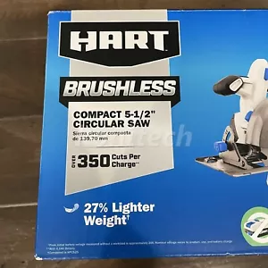 HART 20-Volt Compact Circular Saw 5 1/2 Brushless Battery Operated (Tool Only) - Picture 1 of 3