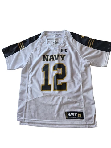 Navy Midshipmen Football Jersey Mens S/M Under Armour YMD Loose Heatgear Jersey Cover