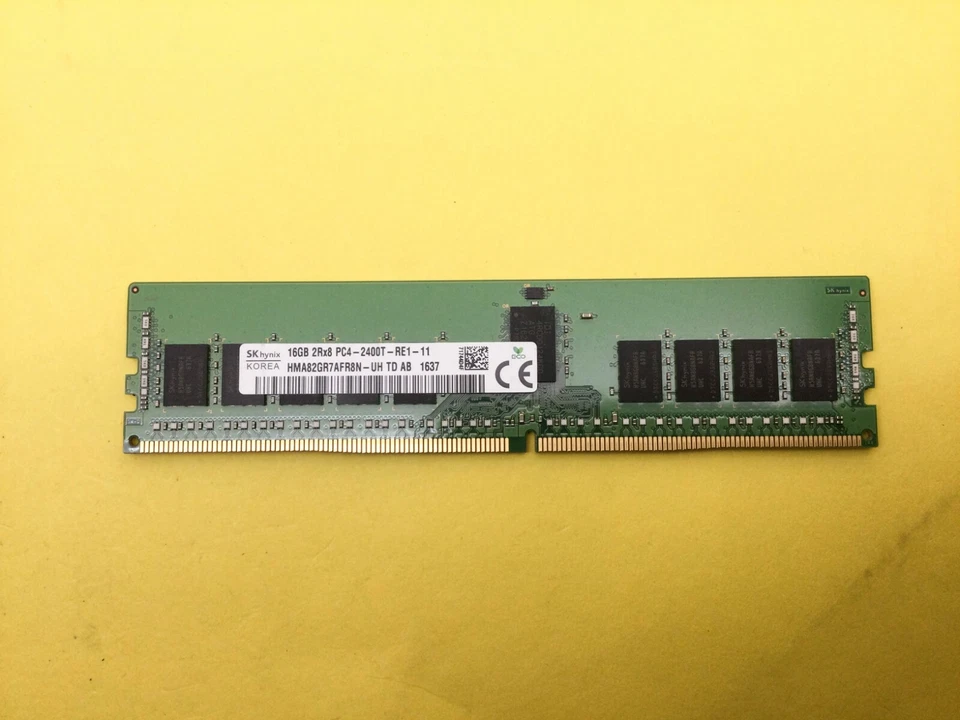 HMA82GR7AFR8N-UH HYNIX 16GB(1X16GB) 2Rx8 PC4-2400T-R ECC REG SERVER MEMORY - Image 1 of 3