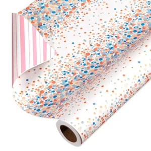 175 sq. ft. Reversible Wrapping Paper for Birthdays, Weddings, Bridal Showers... - Picture 1 of 5