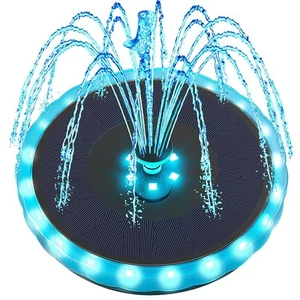 Solar Fountain Matte Panel with 4000 mAH Battery, 4W Bird Bath Fountains Sola... - Picture 1 of 7