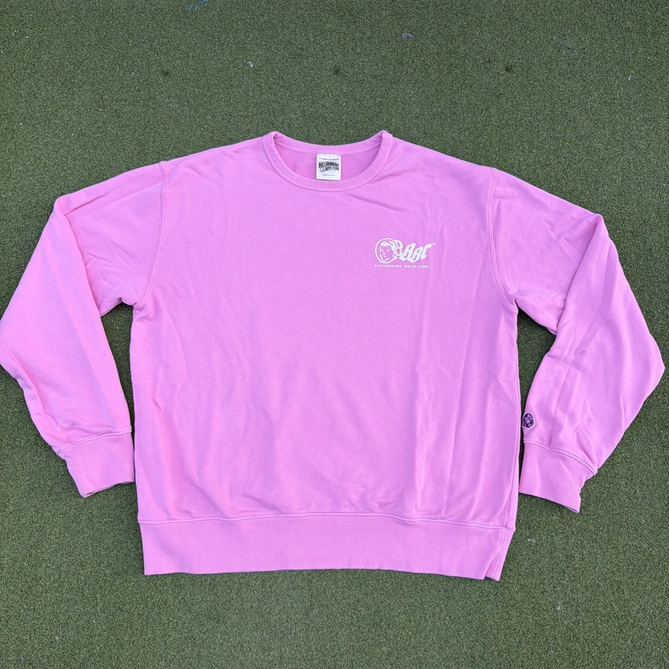 Billionaire Boys Club Flagship Hombres Rosa Manga Larga Cuello Redondo Sudadera Grande Foto 1 de 4