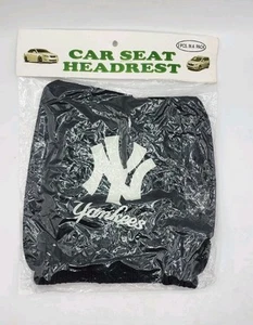 Cubiertas de reposacabezas de asiento para camioneta SUV New York Yankees tamaño universal negro 2 - Imagen 1 de 2