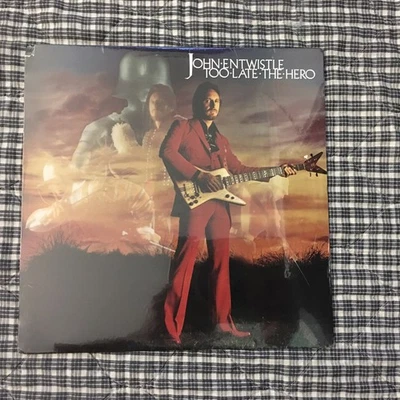 SEALED 1981 John Entwhistle (& Joe Walsh) “Too Late The Hero” LP- ATCO SD38-142 - Image 1 of 4