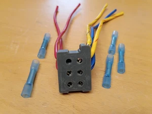 Conector de interruptor de ventana eléctrica derecha 80-86 con coleta de cable F150 F250 F350 Bronco - Imagen 1 de 9