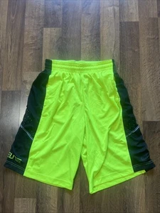 Nike Elite Basketball Shorts Dri-FIT Athletic Neon Green Black Mens Sz Med - Picture 1 of 13