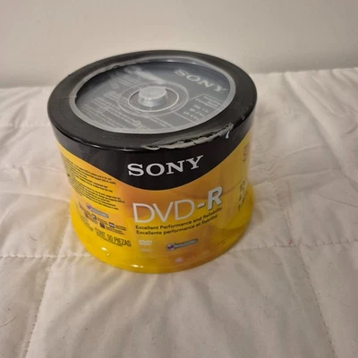 Sony DVD-R 50 Pack 4.7 GB 120 Min Blank Media Disc 1x-16x New Sealed - Image 1 of 4