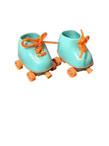 Disney NuiMos Toy Roller Skates Accessories Teal With Orange Laces - Picture 1 of 5