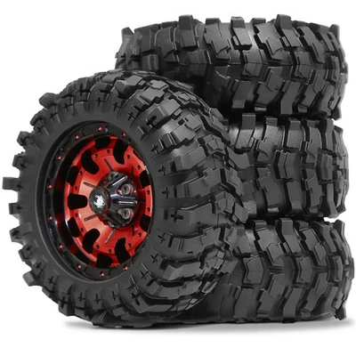 Rodas e pneus Beadlock 1,9" OD 88mm para /12 Crawler Car MJX H12Y+ MN-128 LC79 - Imagem 1 de 4