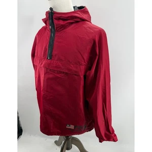 Polo Jeans Co. Ralph Lauren Rosso Giacca a Vento Mezza Zip Uomo Grande Vintage - Foto 1 di 10