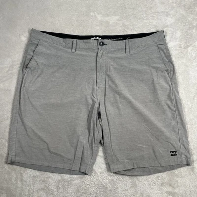 Pantalones Cortos Híbridos Billabong Para Hombre 44 Cintura Gris Claro Crossfire Sumergible Secado Rápido Foto 1 de 4