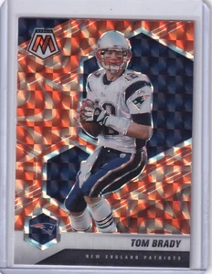 Tom Brady 2021 Panini Mosaic Reactive Orange Parallel New England Patriots #137 - Picture 1 of 2