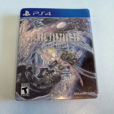 Final Fantasy XV - Deluxe Edition (PlayStation 4, 2016) Steel Book w/ Blu-ray  - Image 1 of 4