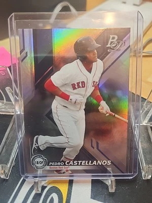 201P BOWMAN PLATINUM TOP PROSPECT PEDRO CASTELLANOS #TOP-87 BOSTON REDSOX - Image 1 of 2