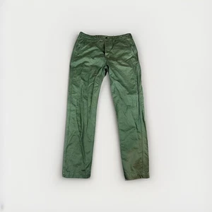 Pantalones chinos Levis para hombre 34x34 (34x31) verde ejército recto causal algodón botón mosca - Imagen 1 de 11