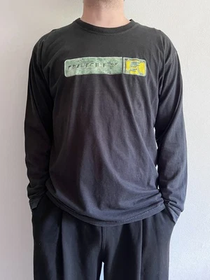 Camiseta de Colección Oakley Software Para Hombre Manga Larga Logo Calavera Negra Algodón Talla L Foto 1 de 4