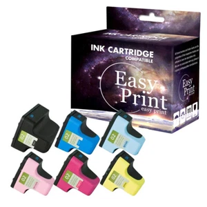 Cartuchos de tinta 6PK 02XL repuesto para HP Photosmart 3310xi 3313 C5140 C5150 C5180 - Imagen 1 de 1