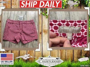 Banana Republic Circle Stawberry Monogramm Damen Spellout Shorts Taschen Größe 4❄️ - Bild 1 von 9