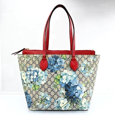 Auténtico bolso de mano Gucci GG Supreme de lona con flores 415721 K1693Y612 Foto 1 de 4