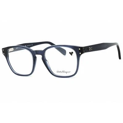 Gafas para hombre Salvatore Ferragamo cristal azul marino marco de acetato SF2925 420 Foto 1 de 2