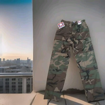 Pantalones cargo Propper Woodland camuflaje BDU adulto talla pequeña largos ajustables Foto 1 de 4