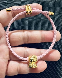 Hello Kitty Money Bag Pink Adjustable Bracelet - Picture 1 of 2