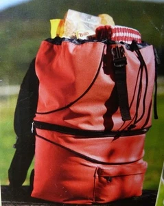 NEW Backpack Cooler Outdoor Ball Games Camping Hiking Picnics Beach, BLUE OR RED - Picture 1 of 15