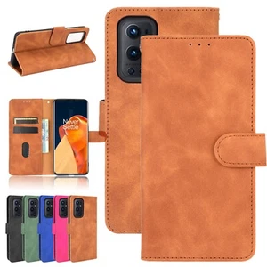 For OnePlus 9/9Pro/Nord N100/N10 5G Leather Wallet Magnetic Matte Case Cover - Picture 1 of 50