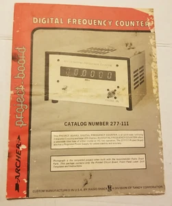 Archer Radio Shack 277-111 Project Board Digital Frequency Counter Manual - Picture 1 of 4