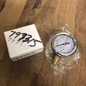 Air Pressure Gauges 63mm Diameter Bottom feed 1/4 bsp thread full range - NEW - Picture 1 of 2