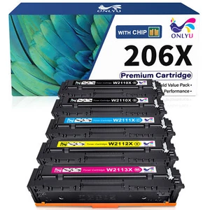 206A W2110X For HP 206X Toner Color LaserJet Pro MFP M255dw M283fdw M283cdw Lot - Bild 1 von 8