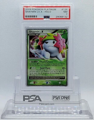 POKEMON PLASMA STORM SHAYMIN LV X #126 FULL ART HOLO FOIL CARD PSA 7 NM #* - Image 1 of 4