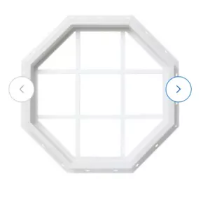 Fixed Octagon Vinyl Window Grids 24 in. x 24 in. - Picture 1 of 10