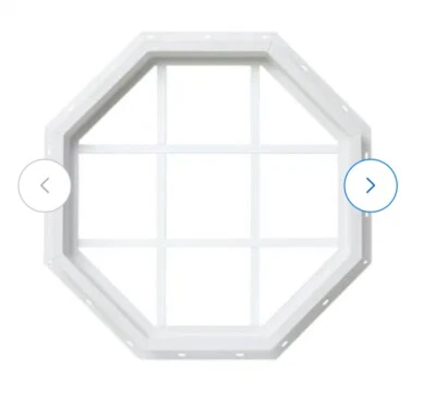 Rejillas de ventana de vinilo octágono fijo 24 pulgadas x 24 in. Foto 1 de 4