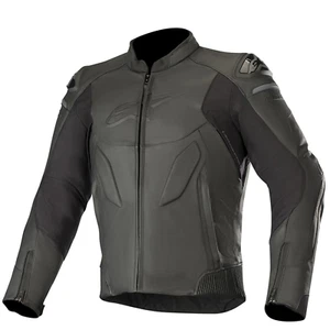 Alpinestars Caliber Leather Motorcycle Jacket Black - Picture 1 of 2