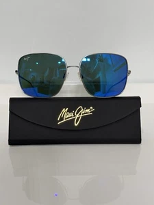 Gafas de sol polarizadas Maui Jim MJ546N-11B Triton titanio metal mujer azul espejo - Imagen 1 de 7