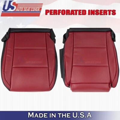 Para Lexus GS350 F-Sport 2017 2018 parte inferior de conductor y pasajero cubierta de cuero roja Foto 1 de 4