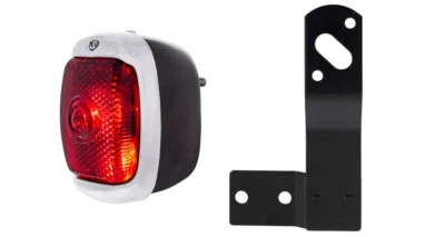 1940-53 Chevy GMC Truck Black Housing Right Hand 12V Taillight Black Bracket - Image 1 of 4